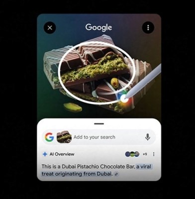 Samsung Galaxy S25 Ultra 5G vyhledávání kroužkováním